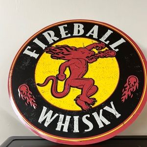 New Metal FireBall Sign